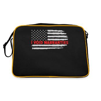 I Void Warranties Automotive Mechanic Truck Mechatronics Technician - Retro Bag - black/gold - Back