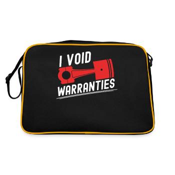 I Void Warranties Automotive Mechanic Truck Mechatronics Technician - Retro Bag - black/gold - Back