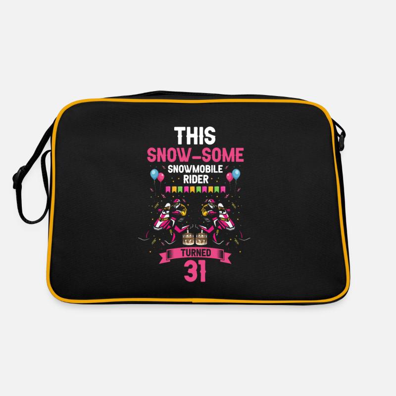 Conception de motoneige pour l’anniversaire de la motoneige Sac Retro