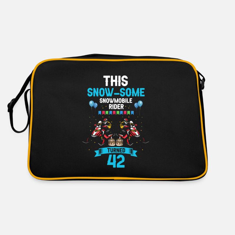 Conception de motoneige pour l’anniversaire de la motoneige Sac Retro