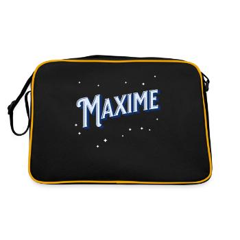 Maxime names personalized - Retro Bag - black/gold - Back
