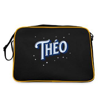 Theo name personalized - Retro Bag - black/gold - Back