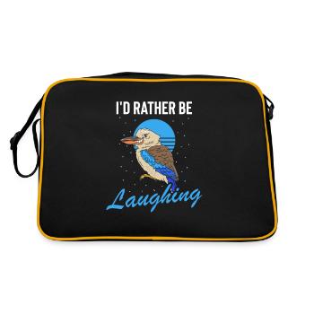 Kookaburra Design et Laughing Bird - Sac Retro - noir/or - Dos