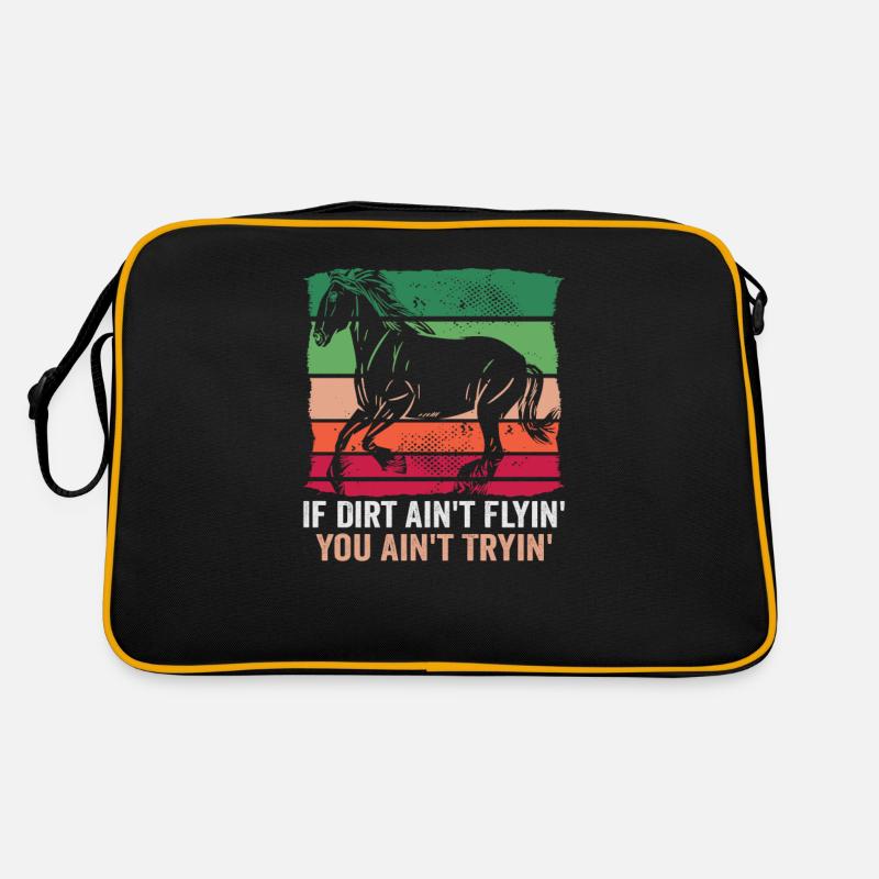 Equestrian and equestrian design for horse lovers Retro Bag