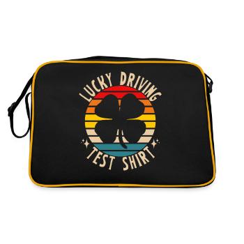 Driving test - Driving test Driving licence - Retro Bag - black/gold - Back