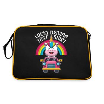 Driving test - Driving test Driving licence - Retro Bag - black/gold - Back