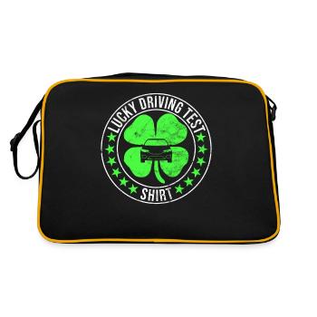 Driving test - Driving test Driving licence - Retro Bag - black/gold - Back