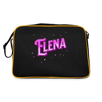 Le nom d’Elena personnalisé - Sac Retro - noir/or - Dos