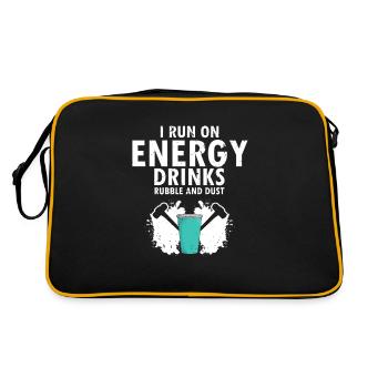 House demolition and house renovation - Retro Bag - black/gold - Back