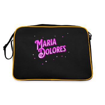 Maria Dolore's name personalized - Retro Bag - black/gold - Back