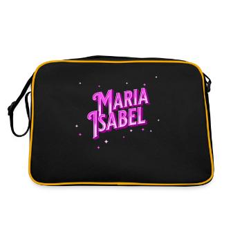 Maria Isabel name personalized - Retro Bag - black/gold - Back