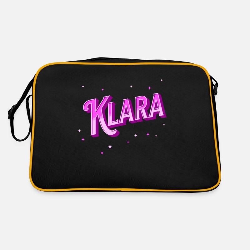 Nom Klara personnalisé Sac Retro