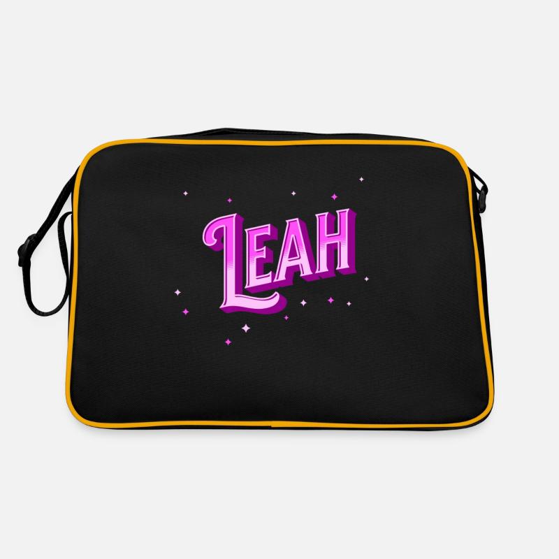 Leah name personalized Retro Bag