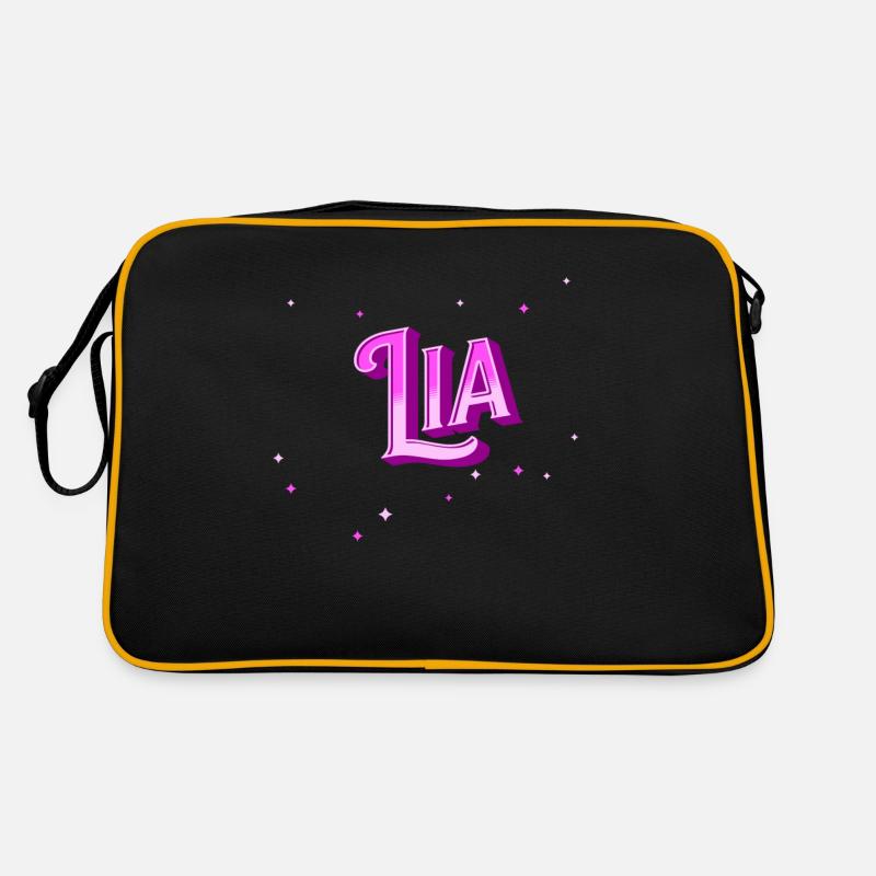 Lia name personalized Retro Bag