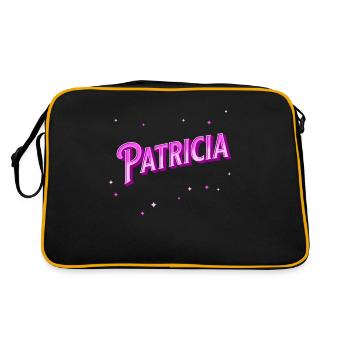 Le prénom de Patricia personnalisé - Sac Retro - noir/or - Dos