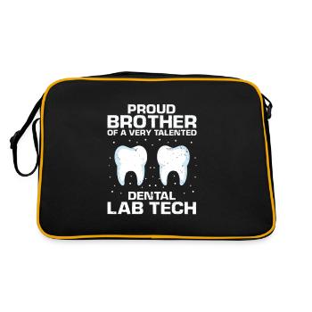 Technicien dentaire pour l’orthodontie et le laboratoire dentaire - Sac Retro - noir/or - Dos