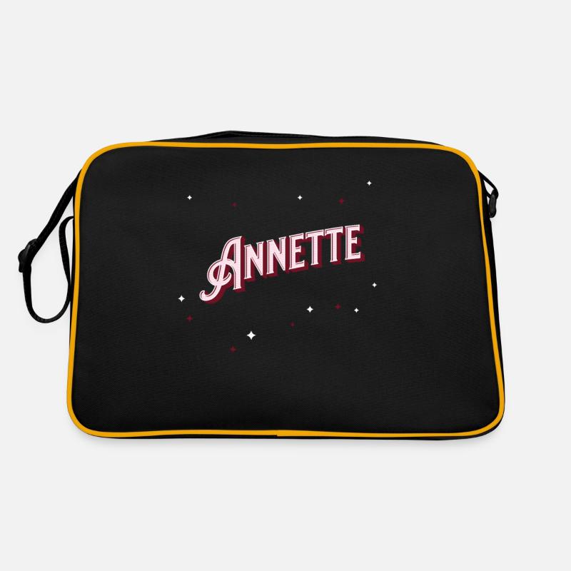 Annette name personalized Retro Bag
