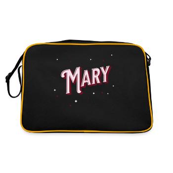 Prénom Marie personnalisé - Sac Retro - noir/or - Dos