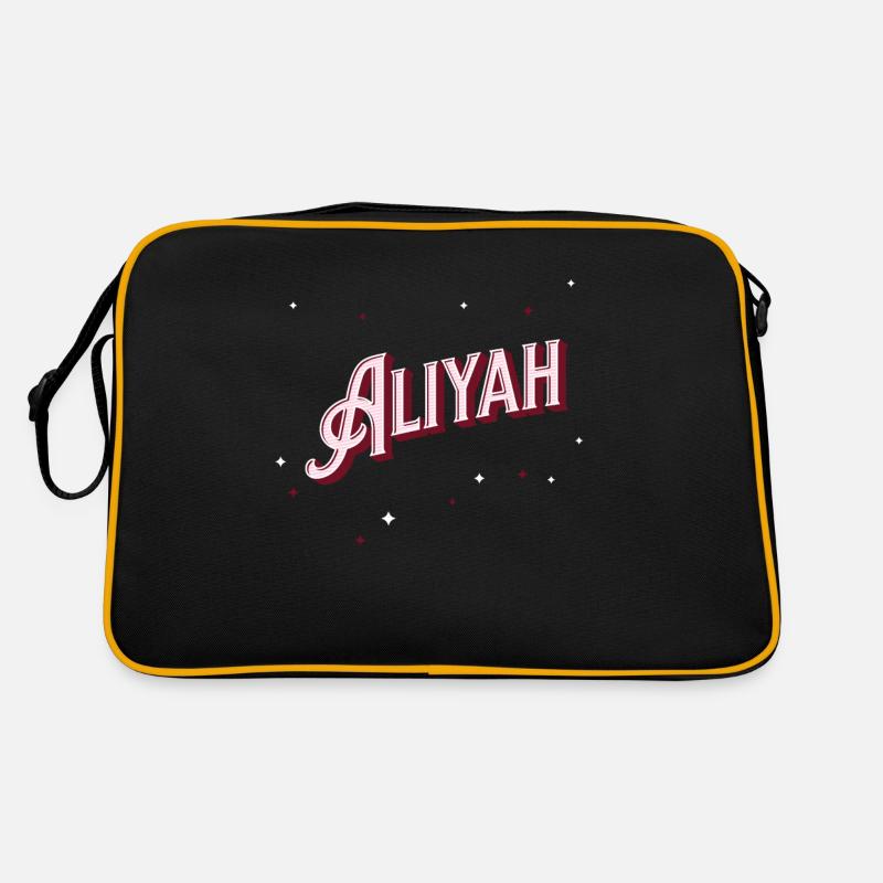 Aliyah name personalized Retro Bag