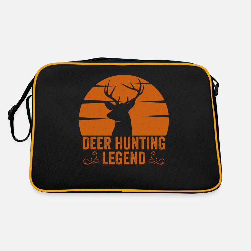 Hirschjagd Legende Rotwild Jäger Jagd Hirschgeweih Retro Tasche
