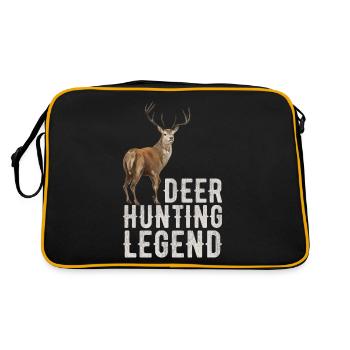 Deer Hunting Legend Red Hunting Deer Antlers - Retro Bag - black/gold - Back