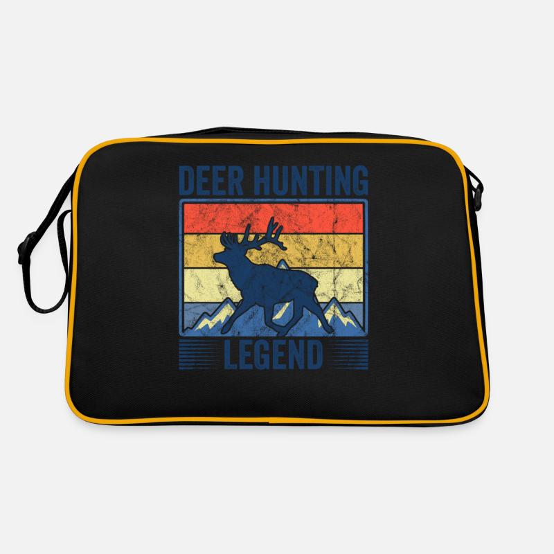 Hirschjagd Legende Rotwild Jäger Jagd Hirschgeweih Retro Tasche