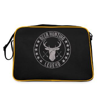 Deer Hunting Legend Red Hunting Deer Antlers - Retro Bag - black/gold - Back