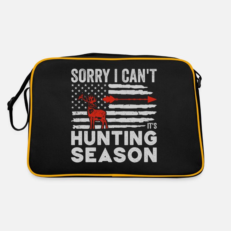 HIrschgeweih Hirschjagd Jagd Jagdsaison Retro Tasche