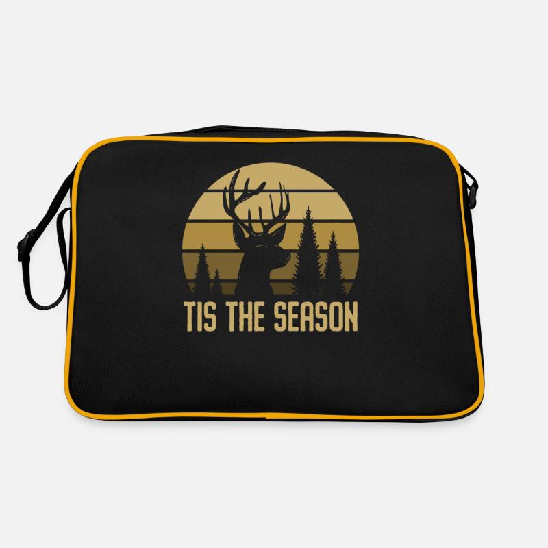HIrschgeweih Hirschjagd Jagd Jagdsaison Retro Tasche