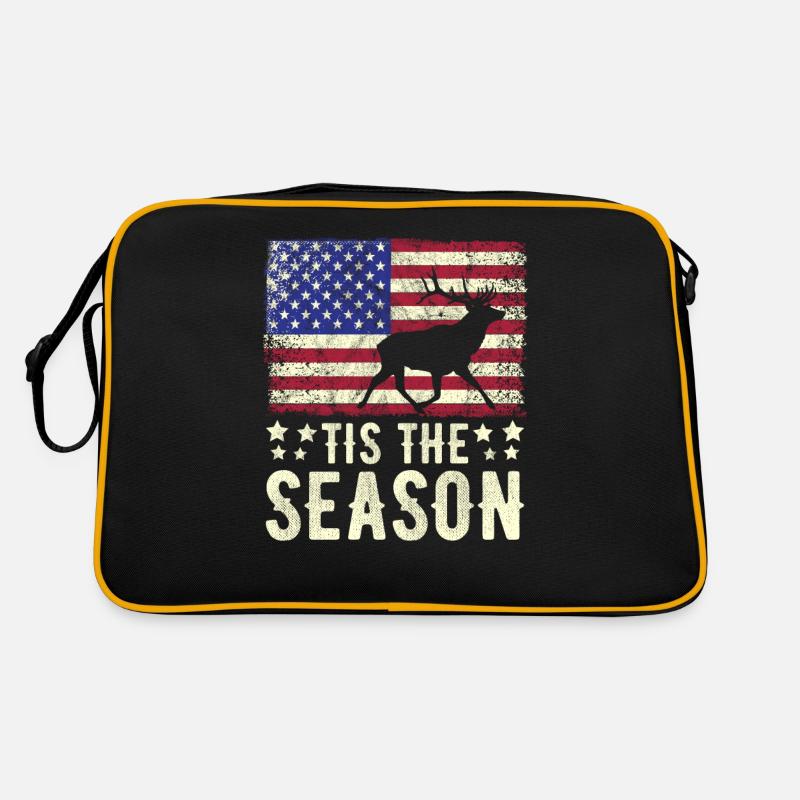 HIrschgeweih Hirschjagd Jagd Jagdsaison Retro Tasche