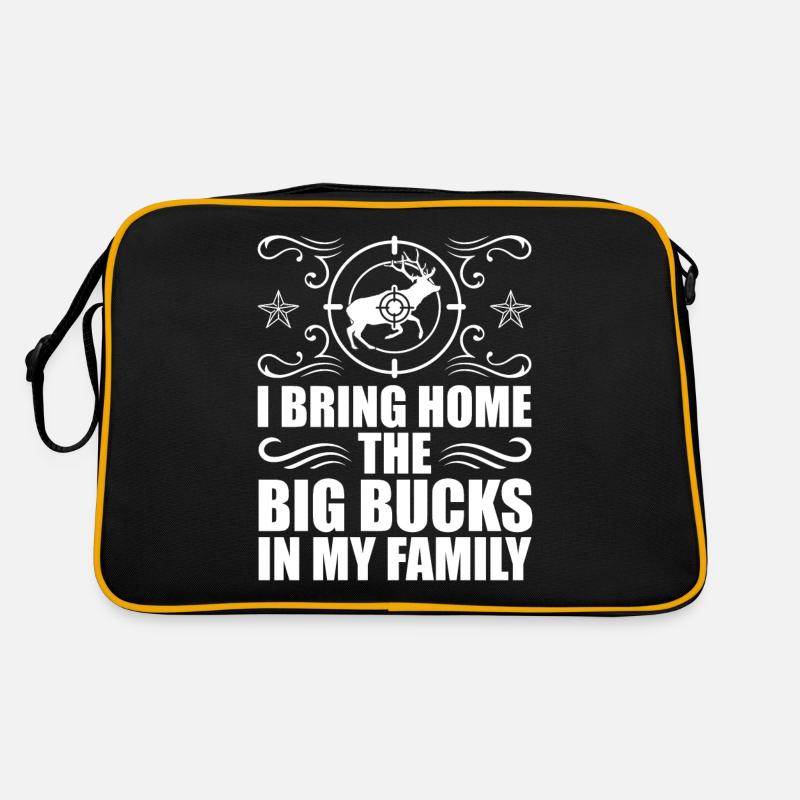 HIrschgeweih Hirschjagd Jagd Jagdsaison Retro Tasche