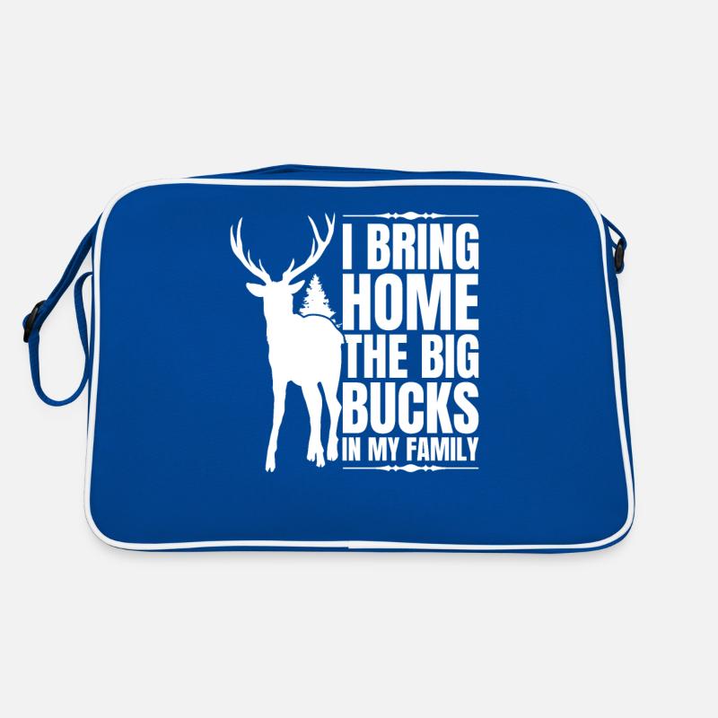 HIrschgeweih Hirschjagd Jagd Jagdsaison Retro Tasche