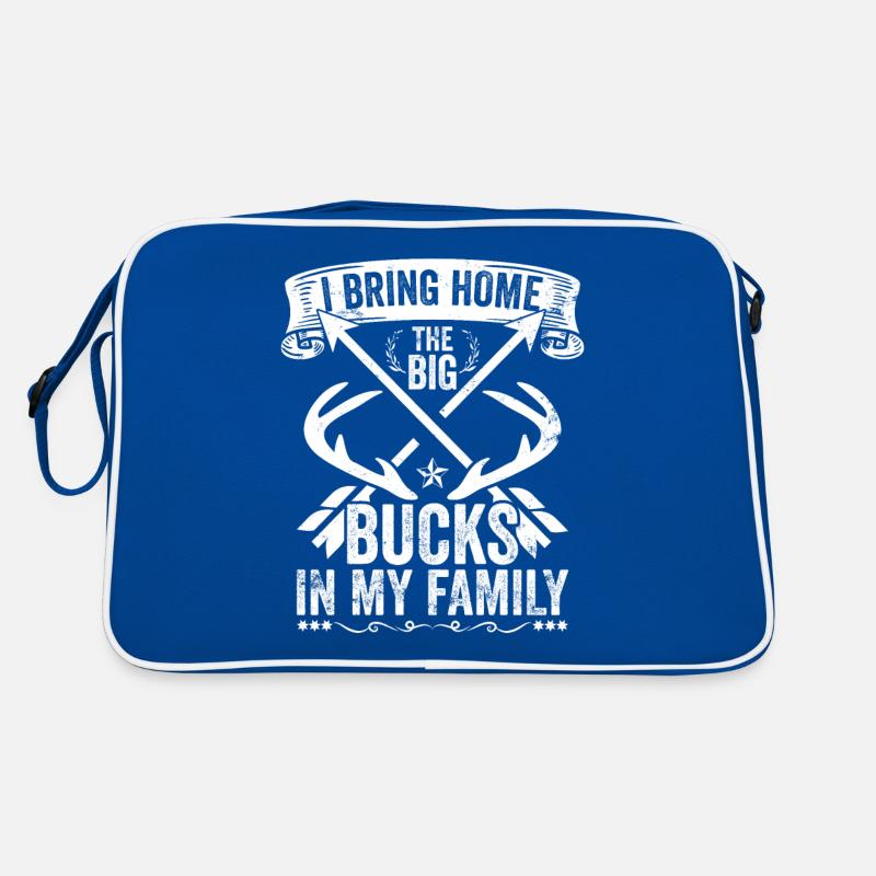 HIrschgeweih Hirschjagd Jagd Jagdsaison Retro Tasche