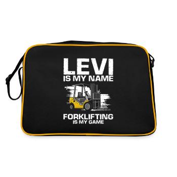 Warehouse drivers and warehouse workers for forklifts - Retro Bag - black/gold - Back
