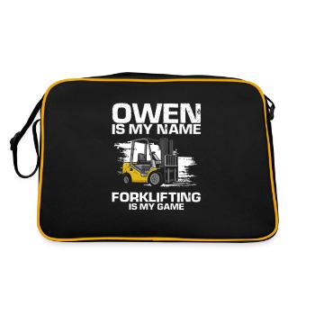 Warehouse drivers and warehouse workers for forklifts - Retro Bag - black/gold - Back