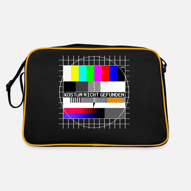Testbild Error 404 Kostüm Nicht Gefunden Karneval Retro Tasche