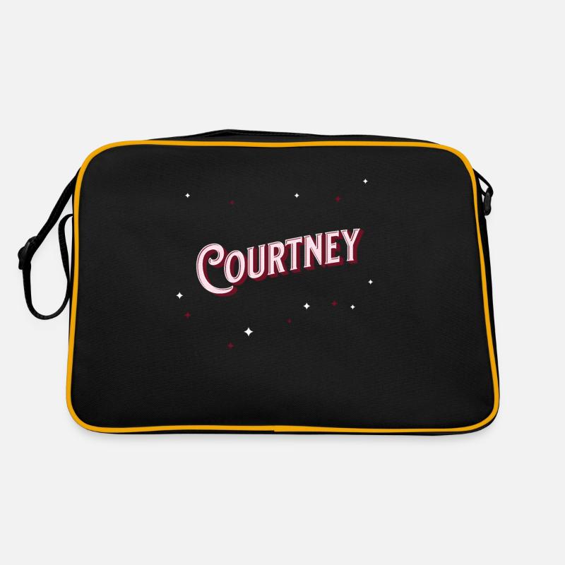 Courtney name personalized Retro Bag
