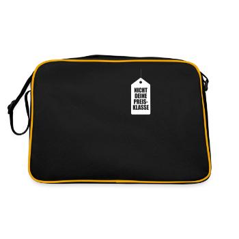 Nicht Deine Preisklasse Liga Sexy Preis Topmodel - Retro Tasche - Schwarz/Gold - Hinten