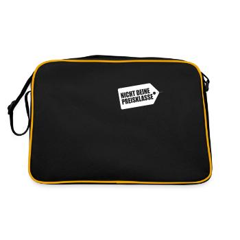 Nicht Deine Preisklasse Liga Sexy Preis Topmodel - Retro Tasche - Schwarz/Gold - Hinten