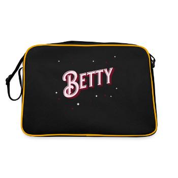 Prénom Betty personnalisé - Sac Retro - noir/or - Dos