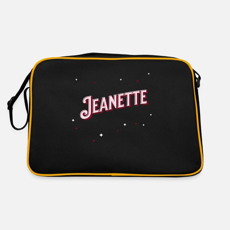 Jeanette name personalized Retro Bag