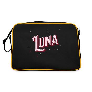 Luna name personalized - Retro Bag - black/gold - Back