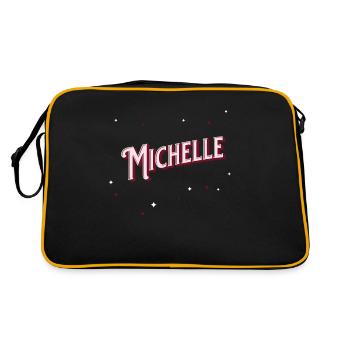 Michelle nom personnalisé - Sac Retro - noir/or - Dos
