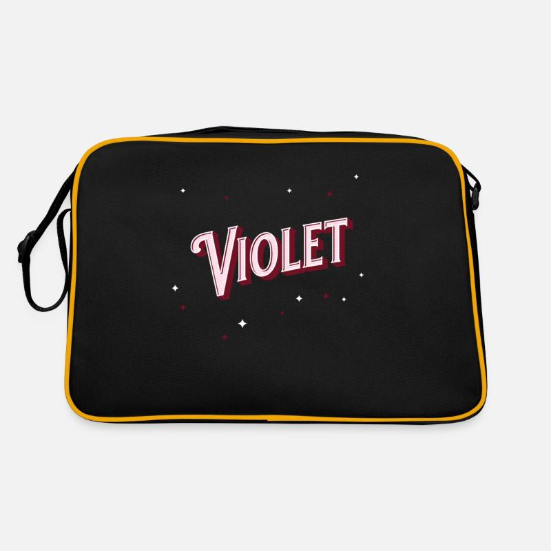 Violet name personalized Retro Bag