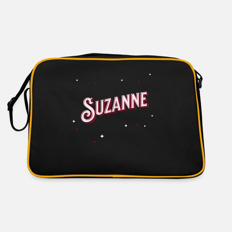 Suzanne name personalized Retro Bag