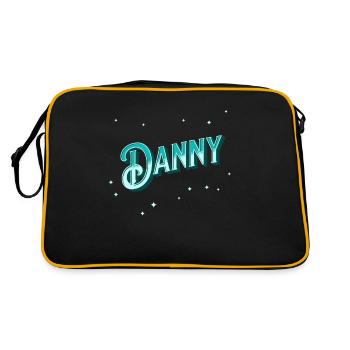 Nom de Danny personnalisé - Sac Retro - noir/or - Dos