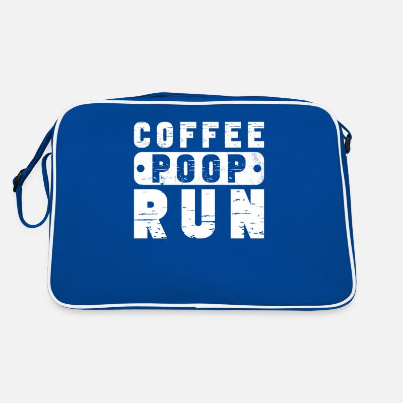 Coffee Poop Run Funny Runner Marathon Retro Bag
