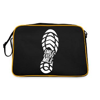 Smile Every Mile - Retro Bag - black/gold - Back