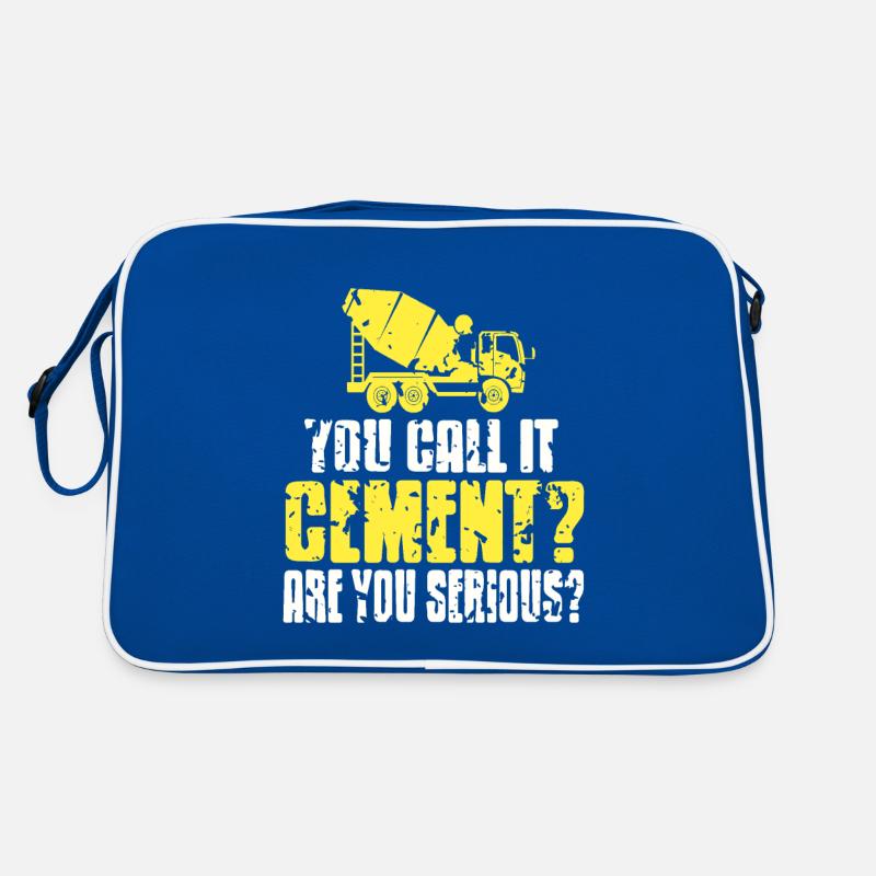 Conception de construction en béton pour les travailleurs de la construction et les chantiers de construction Sac Retro