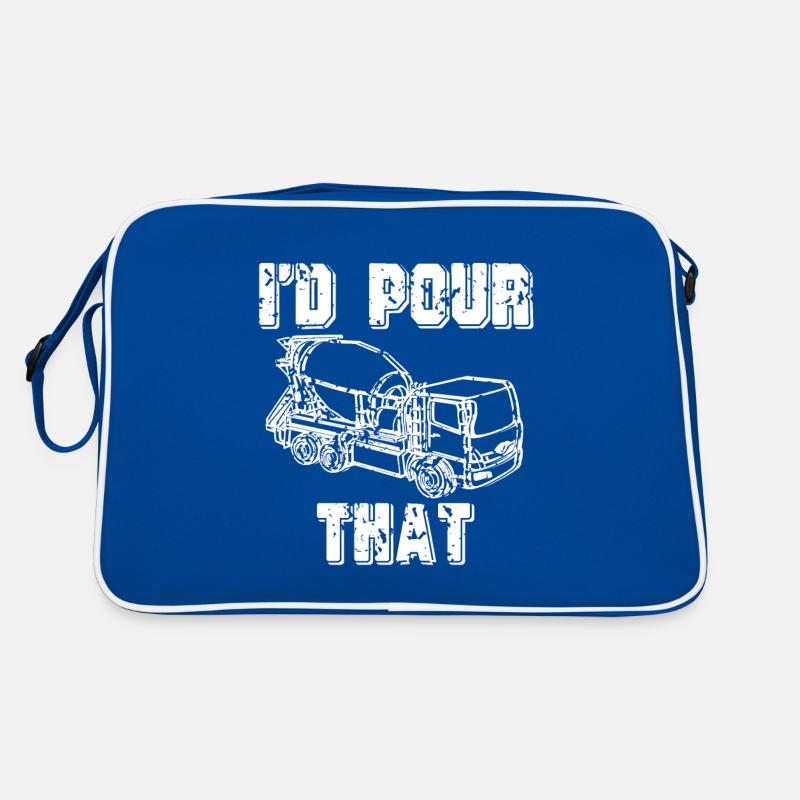 Conception de construction en béton pour les travailleurs de la construction et les chantiers de construction Sac Retro